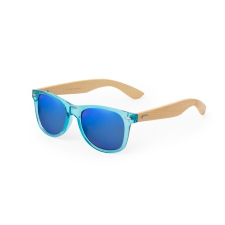 Lunettes de Soleil Personnalisées UV400 Pas Chères - Dristan Matières : bambou Couleurs : transparent livraison express 24h 48h
