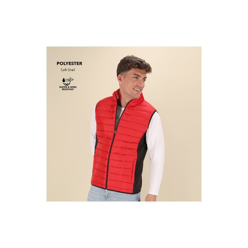 Gilet Bodywarmer Résistant Personnalisé pas cher - Toret Matières : polyester Taille textile : XXL Couleurs : blanc marquage las