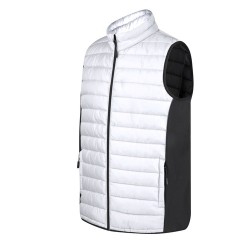 Gilet Bodywarmer Résistant Personnalisé pas cher - Toret Matières : polyester Taille textile : L Couleurs : blanc objet promo pe