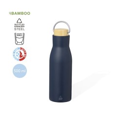Bouteille Isotherme Éco-responsable Thermique - Prismix Couleurs : blanc Matières : acier inoxydable recyclé 2