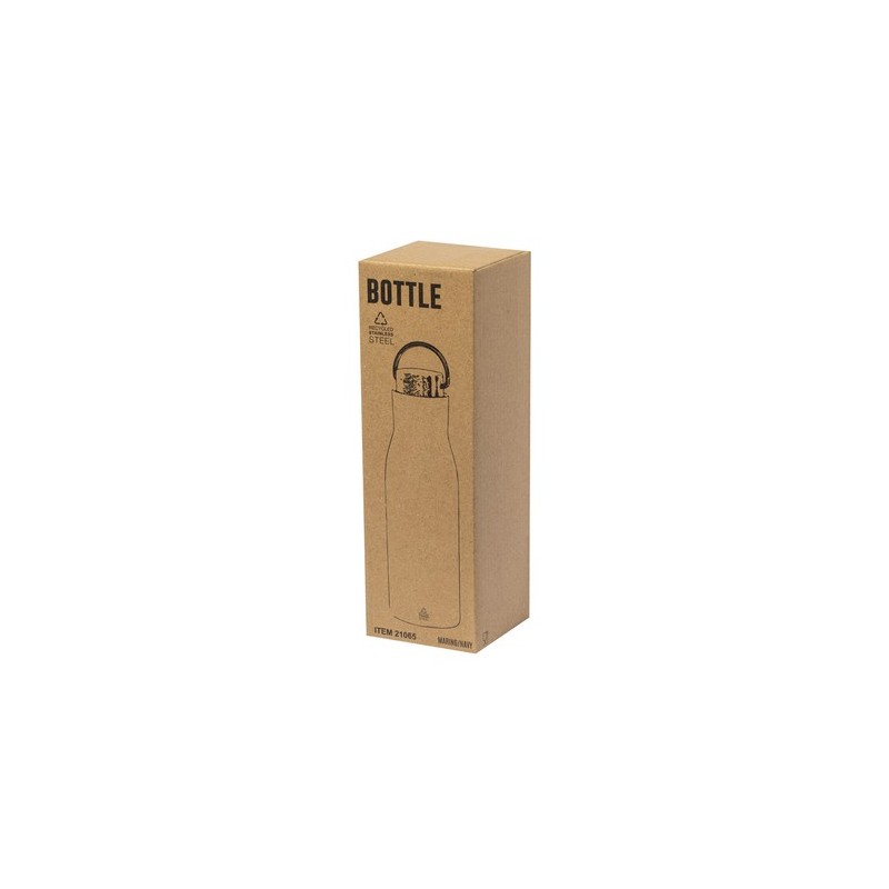 Bouteille Isotherme Éco-responsable Thermique - Prismix Couleurs : blanc Matières : acier inoxydable recyclé objet promotionnel 