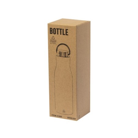 Bouteille Isotherme Éco-responsable Thermique - Prismix Couleurs : blanc Matières : acier inoxydable recyclé objet promotionnel 