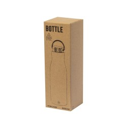 Bouteille Isotherme Éco-responsable Thermique - Prismix Couleurs : bleu marine Matières : acier inoxydable recyclé personnalisat