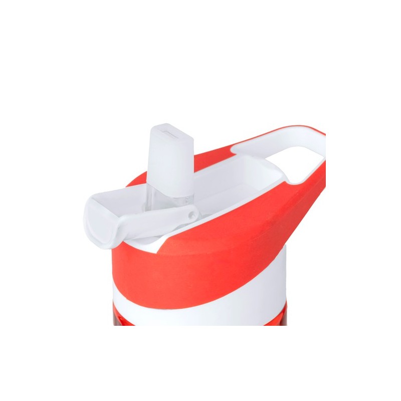 Bidon Éco-responsable 500ml - Laudon Matières : PET recyclé Couleurs : rouge personnalisation sur mesure