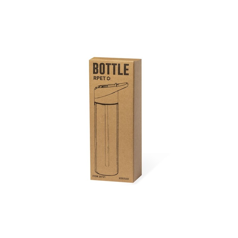 Bidon Éco-responsable 500ml - Laudon Matières : PET recyclé Couleurs : rouge cadeau entreprise pas cher