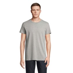 T-shirt personnalisé 100% coton recyclé 150g - RE CRUSADER Taille textile : 3XL Couleurs : gris chiné impression haute définitio