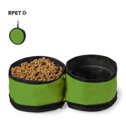Bol Pliable Éco-responsable Personnalisé pour Animaux Keken Couleurs : vert Matières : polyester recyclé 2