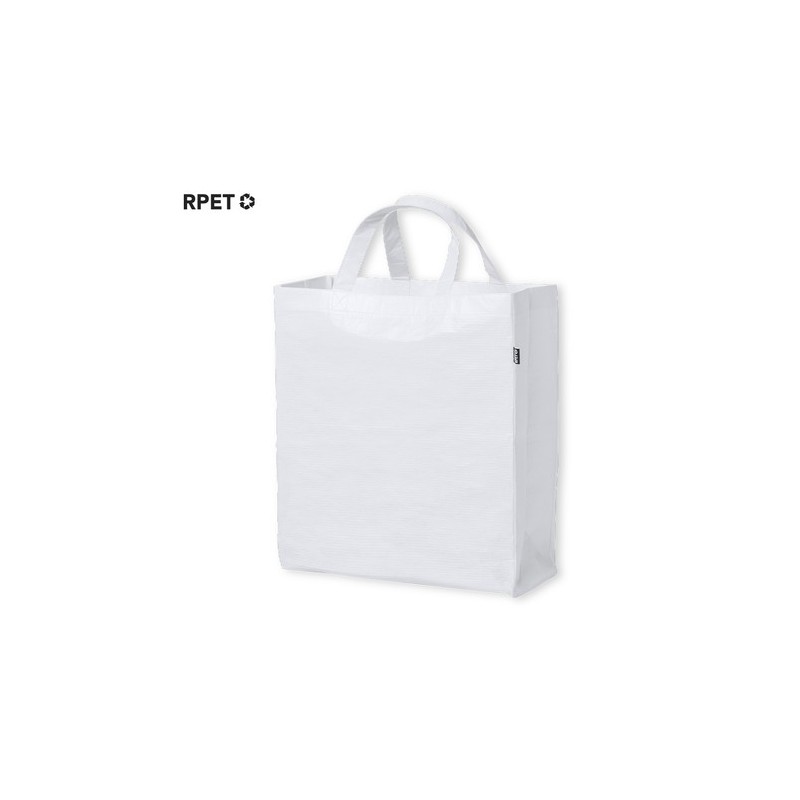 Sac Éco-responsable et Personnalisable de Shopping Okada Couleurs : bleu Matières : polyester recyclé cadeau collaborateur premi
