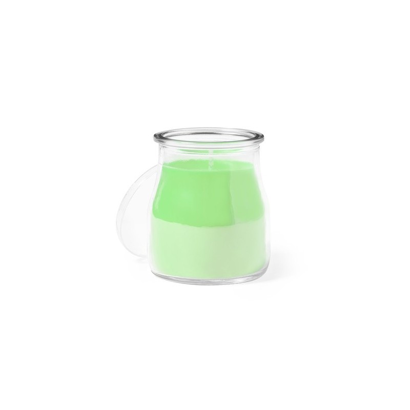 Bougie Aromatique Personnalisée Éco-responsable - Saicer Matières : verre Couleurs : vert clair