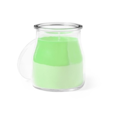 Bougie Aromatique Personnalisée Éco-responsable - Saicer Matières : verre Couleurs : vert clair