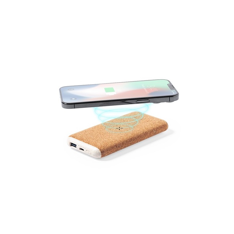 Chargeur Éco-responsable Personnalisé 8000 mAh Limerick Matières : liège impression haute définition