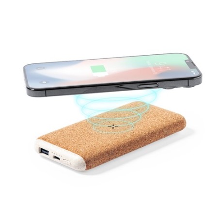 Chargeur Éco-responsable Personnalisé 8000 mAh Limerick Matières : liège impression haute définition