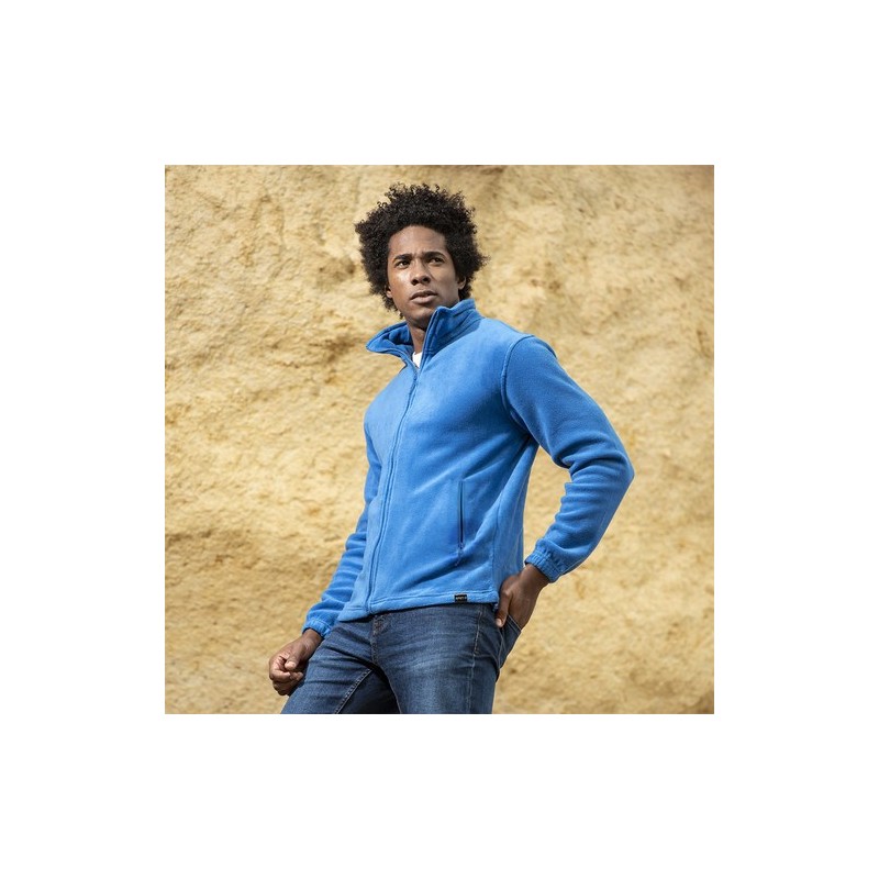 Veste Personnalisable Éco-responsable Diston Matières : PET recyclé Taille textile : XXL Couleurs : bleu goodies publicitaire du