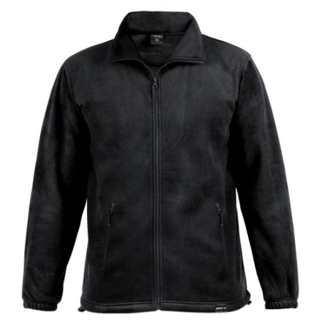 Veste Personnalisable Éco-responsable Diston Matières : PET recyclé Taille textile : M Couleurs : noir cadeau collaborateur prem