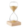 Sablier en verre  de 5 minutes personnalisé - Accessoire chic et pratique DESERT Matières : borosilicate Couleurs : beige