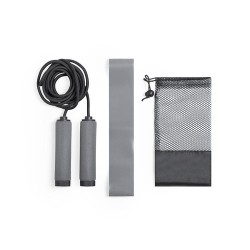 Set de Fitness Élastiques et Corde à Sauter Personnalisé Zhiax pas cher Matières : EVA Couleurs : gris