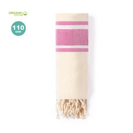 Paréo Serviette Éco-responsable Personnalisé en Coton Bio - Yistal objet promotionnel éco-responsable