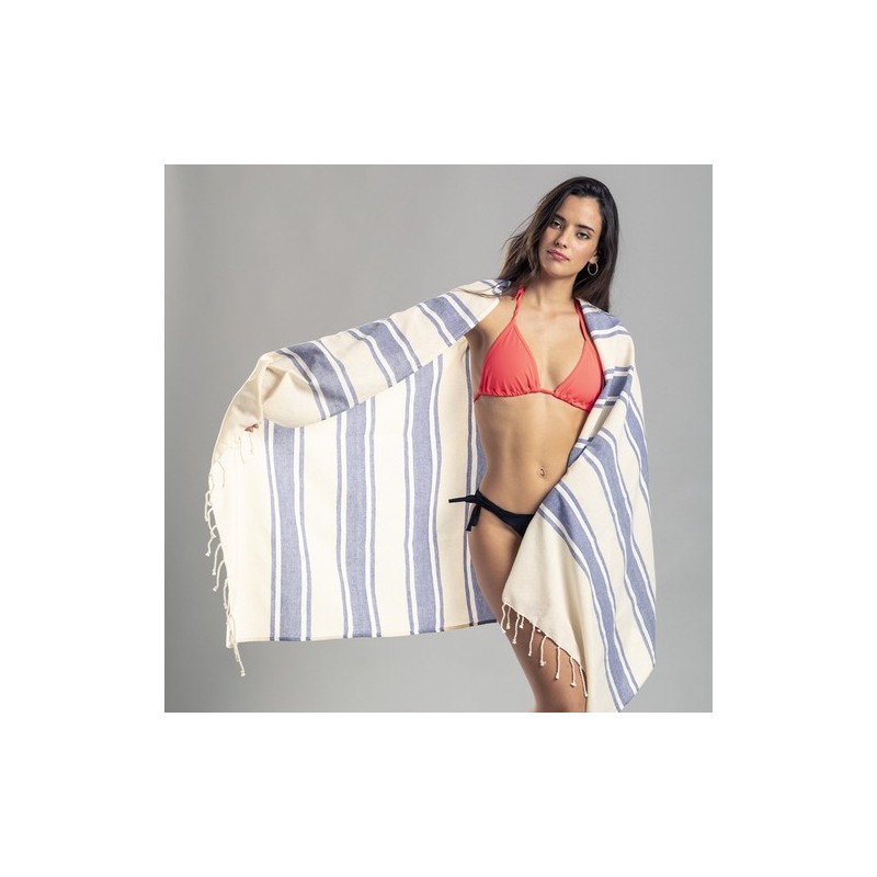 Paréo Serviette Éco-responsable Personnalisé en Coton Bio - Yistal cadeau client original