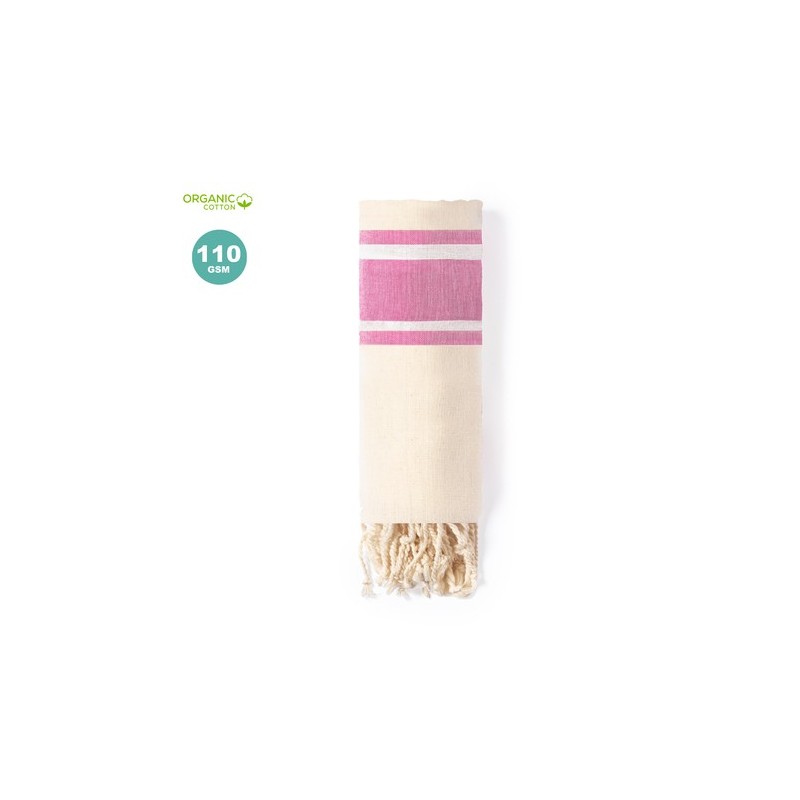 Paréo Serviette Éco-responsable Personnalisé en Coton Bio - Yistal impression haute définition
