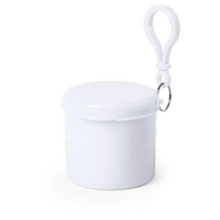 Porte-clés personnalisé  Poncho - Birtox Matières : LDPE Couleurs : vert marquage couleur éclatante