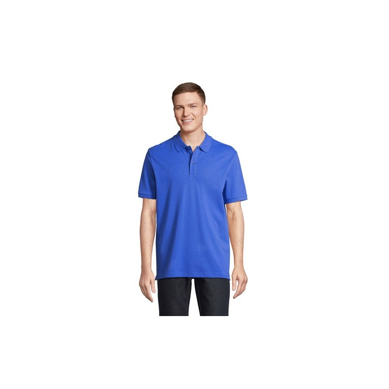 Polo bio  et confortable 210g personnalisé - PEGASE Taille textile : XL Couleurs : bleu royal cadeau client original
