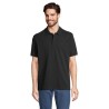 Polo bio  et confortable 210g personnalisé - PEGASE Taille textile : 4XL Couleurs : noir goodies entreprise design