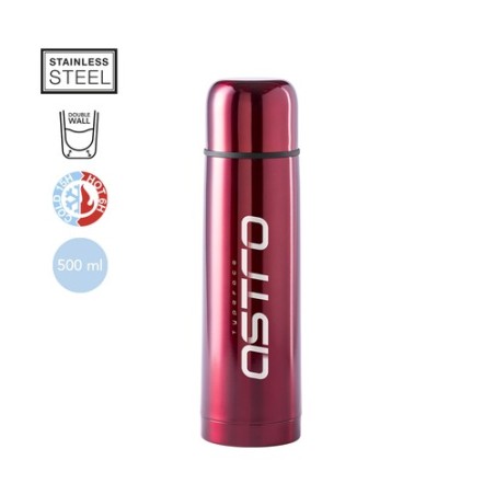 Bouteille Isotherme Personnalisée 500ml Économique Tancher Matières : acier inoxydable Couleurs : bleu cadeau collaborateur prem