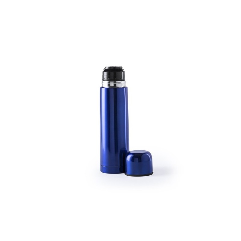 Bouteille Isotherme Personnalisée 500ml Économique Tancher Matières : acier inoxydable Couleurs : bleu cadeau client original