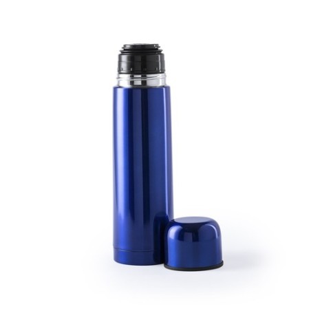 Bouteille Isotherme Personnalisée 500ml Économique Tancher Matières : acier inoxydable Couleurs : bleu cadeau client original