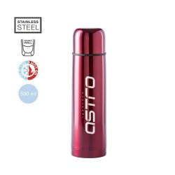 Bouteille Isotherme Personnalisée 500ml Économique Tancher Matières : acier inoxydable Couleurs : rouge objet publicitaire robus