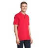 Polo bio  et confortable 210g personnalisé - PEGASE Taille textile : L Couleurs : rouge vif objet publicitaire robuste