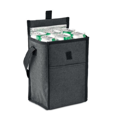 Sac à déjeuner isotherme  en RPET - BOBE Matières : PET recyclé Couleurs : noir personnalisable avec votre logo