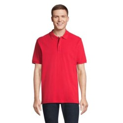 Polo bio  et confortable 210g personnalisé - PEGASE Taille textile : XL Couleurs : rouge vif goodies personnalisé en stock
