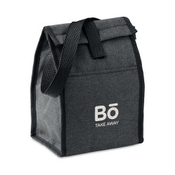 Sac à déjeuner isotherme  en RPET - BOBE Matières : PET recyclé Couleurs : noir goodies publicitaire événementiel