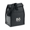 Sac à déjeuner isotherme  en RPET - BOBE Matières : PET recyclé Couleurs : noir goodies publicitaire événementiel