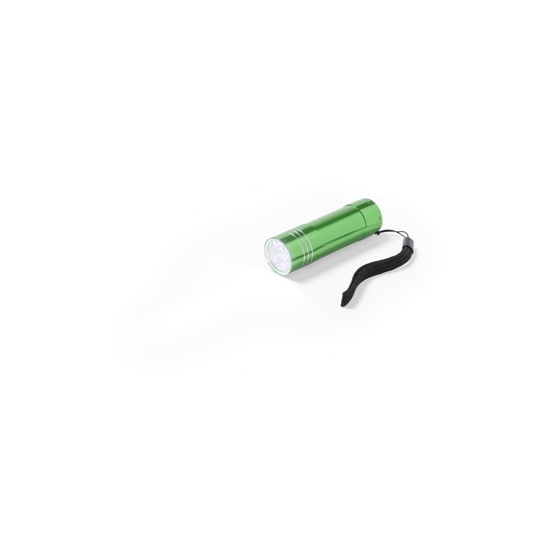 Lampe Poche LED Personnalisable Éco-responsable - Lampe Conny Matières : aluminium Couleurs : vert goodies entreprise design