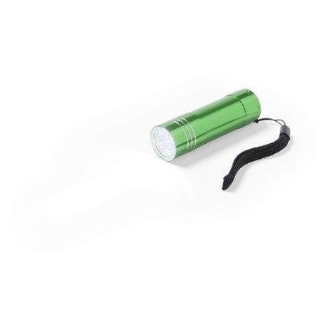 Lampe Poche LED Personnalisable Éco-responsable - Lampe Conny Matières : aluminium Couleurs : vert goodies entreprise design