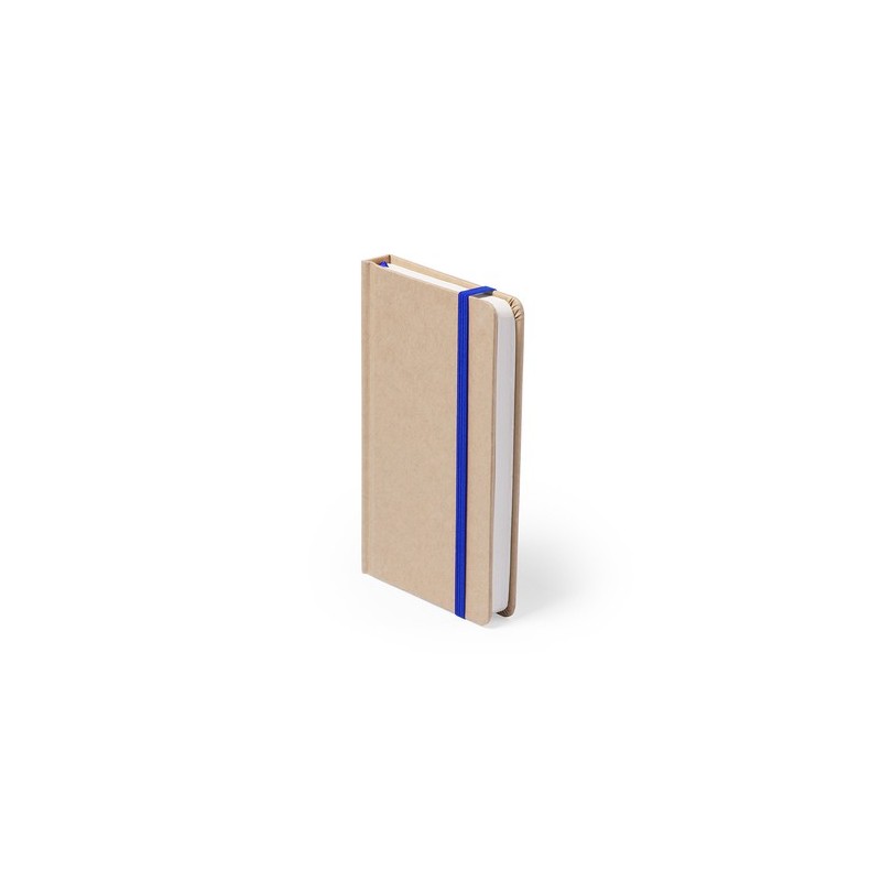 Bloc Notes Éco-responsable Personnalisé pas cher - Bosco Matières : carton recyclé Couleurs : bleu