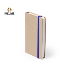 Bloc Notes Éco-responsable Personnalisé pas cher - Bosco Matières : carton recyclé Couleurs : bleu 2