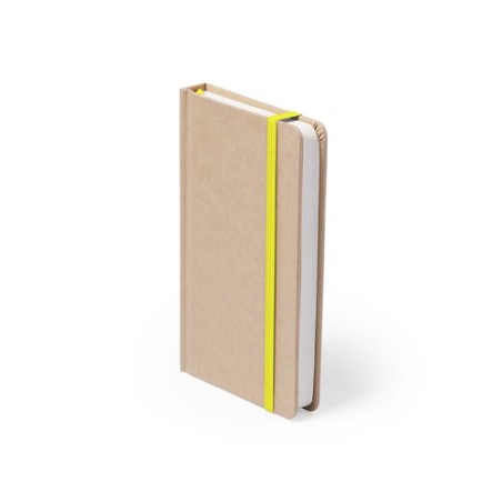 Bloc Notes Éco-responsable Personnalisé pas cher - Bosco Matières : carton recyclé Couleurs : bleu goodies publicitaire durable