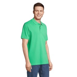 Polo bio  et confortable 210g personnalisé - PEGASE Taille textile : M Couleurs : vert printemps livraison express 24h 48h