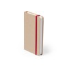 Bloc Notes Éco-responsable Personnalisé pas cher - Bosco Matières : carton recyclé Couleurs : rouge impression haute définition