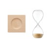 Sablier en verre  de 5 minutes personnalisé - Accessoire chic et pratique DESERT Matières : borosilicate Couleurs : beige person