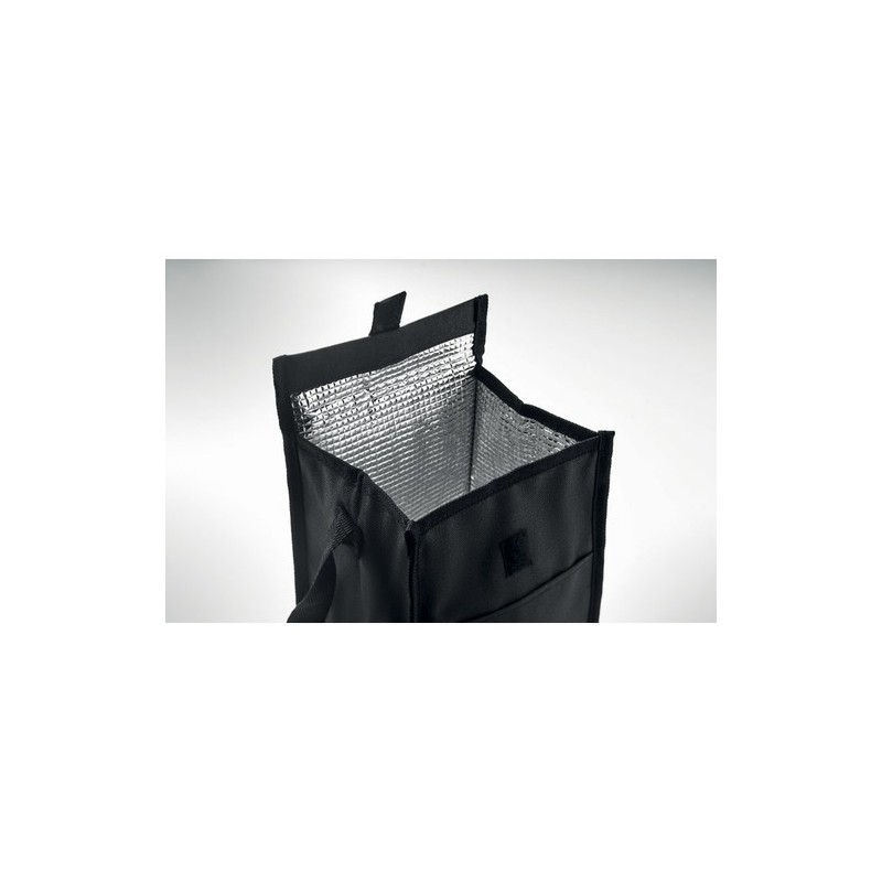 Sac à déjeuner isotherme  en RPET - BOBE Matières : PET recyclé Couleurs : noir impression haute définition