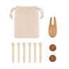 Set d'accessoires de golf personnalisés - DORMIE Matières : coton biologique Couleurs : beige