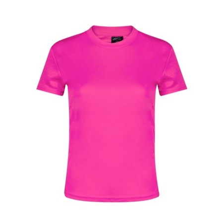 T-Shirt Femme Personnalisé Confortable et Stylé - Tecnic Rox Matières : polyester Taille textile : S Couleurs : fuchsia impressi