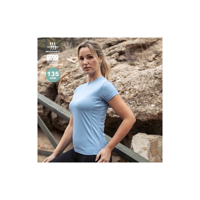 T-Shirt Femme Personnalisé Confortable et Stylé - Tecnic Rox Matières : polyester Taille textile : S Couleurs : fuchsia accessoi