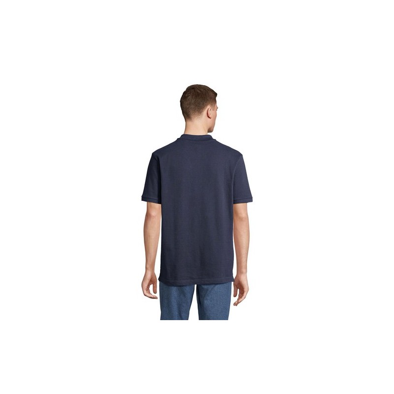 Polo bio  et confortable 210g personnalisé - PEGASE Taille textile : S Couleurs : french navy objet promo petit budget