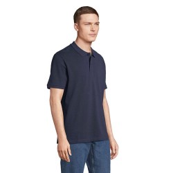 Polo bio  et confortable 210g personnalisé - PEGASE Taille textile : XS Couleurs : french navy goodies publicitaire durable