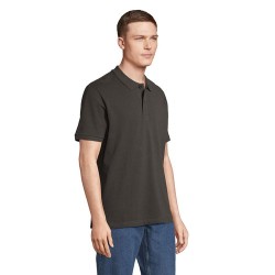Polo bio  et confortable 210g personnalisé - PEGASE Taille textile : XL Couleurs : carbone impression haute définition